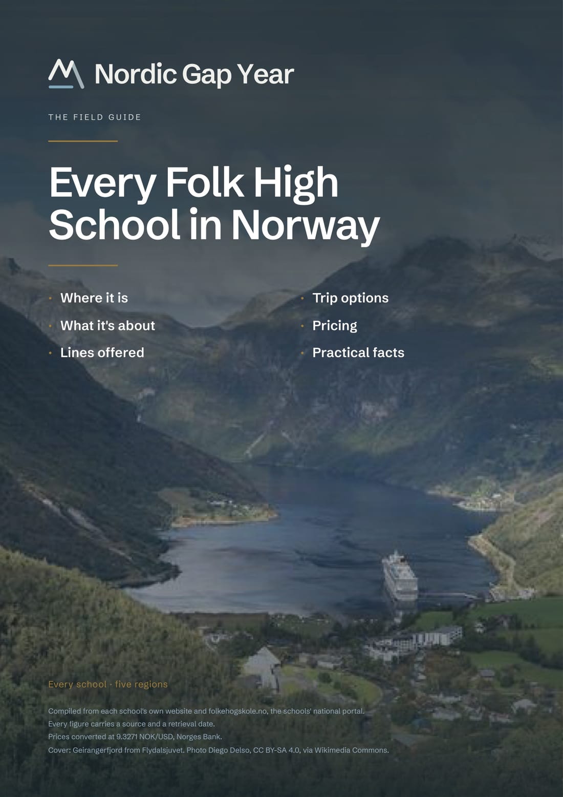 The cover of the Nordic Gap Year Field Guide